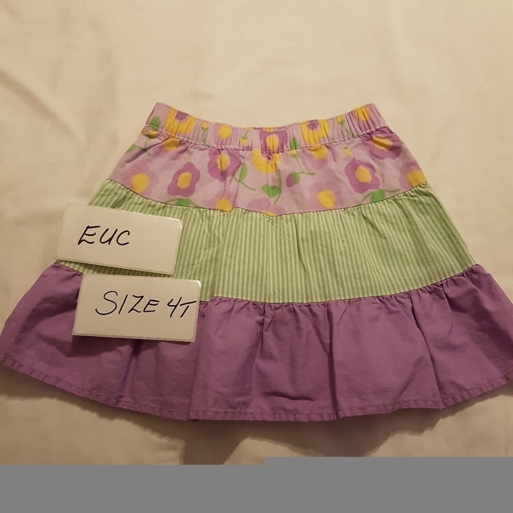 Gymboree girls size 4T Pocket full of Posies skirt